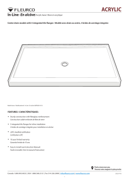 Fleurco ABF-B In-Line Center Drain Base spécification