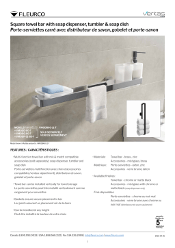 Fleurco Square Towel Bar spécification