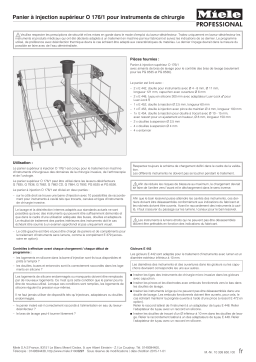 Miele O 176/1 Panier supérieur Mode d'emploi