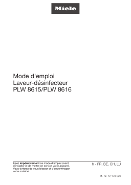 Miele PLW 8615 Laveur de laboratoire Mode d'emploi