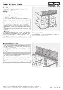 Miele E 703/1 Module d'injection Mode d'emploi