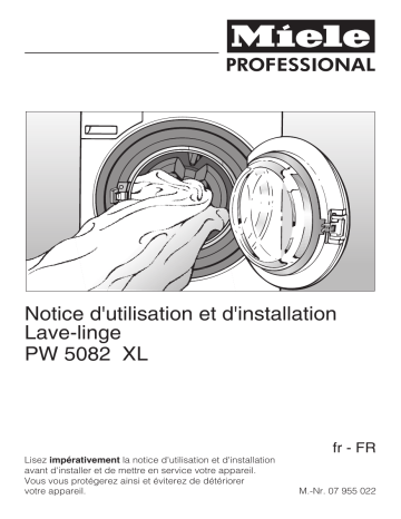 Miele PW 5082 XL Lave-linge Mode d'emploi | Fixfr