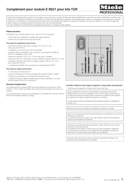 Miele E 903/1 Module Mode d'emploi