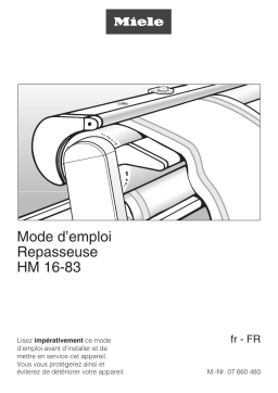 Miele HM 16-83 Repasseuse Mode d'emploi