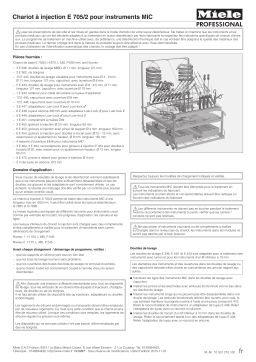 Miele E 705/2 Chariot Mode d'emploi