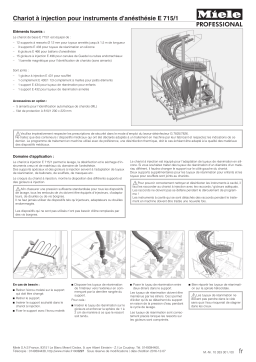 Miele E 715/1 Chariot Mode d'emploi