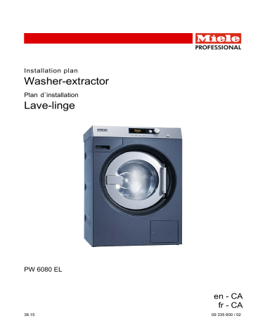 Miele PW 6080 Vario Washing machine Manuel utilisateur | Fixfr