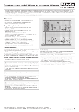 Miele E 925 Module Mode d'emploi