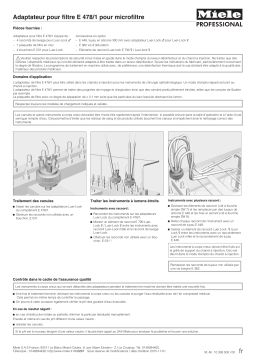 Miele E 478/1 Support Mode d'emploi