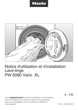 Miele PW 6080 Vario XL Lave-linge Mode d'emploi