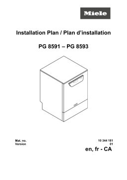 Miele PG 8592 Washer-disinfector Manuel utilisateur