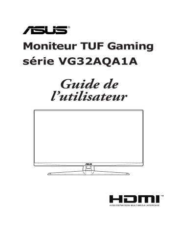 Asus TUF Gaming VG32AQA1A Monitor Mode d'emploi | Fixfr
