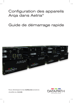 Datapath Aetria Integration with Arqa Guide de démarrage rapide