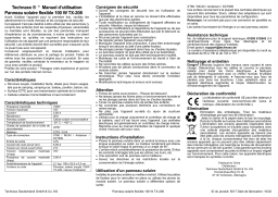 Technaxx TX-208 Flexible Solar Panel100W Manuel du propriétaire