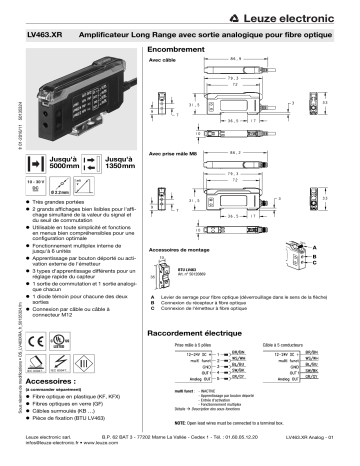 Leuze LV463I.XR7/4TC-150-M12 Lichtleiter Verstärker Manuel utilisateur | Fixfr