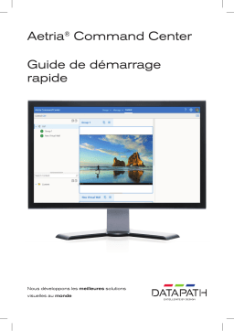 Datapath Aetria Command Center Guide de démarrage rapide