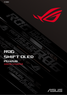 Asus ROG Swift OLED PG42UQ Aura Sync accessory Mode d'emploi