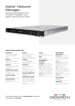 Datapath Aetria Network Manager Fiche technique