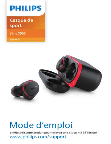 Philips TAA7507BK/00 Casque sport True Wireless Manuel utilisateur | Fixfr