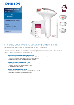 Philips BRI923/00 Lumea IPL Advanced Épilateur à lumière pulsée Manuel utilisateur