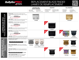 BaBylissPro FX707B2ZE Graphite blade 2.0 Mode d'emploi