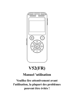 Wevoor 64Go Enregistreur Vocal Numérique Manuel utilisateur