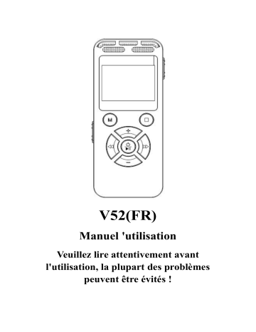 Wevoor 64Go Enregistreur Vocal Numérique Manuel utilisateur | Fixfr