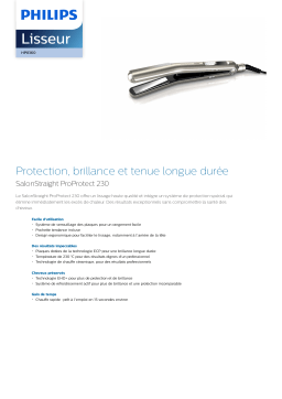 Philips HP8360/00 Lisseur Manuel utilisateur