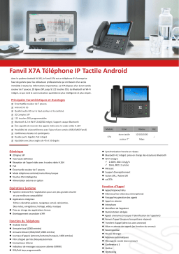 Fanvil X7A Fiche technique