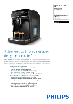 Philips EP3221/40R1 Series 3200 Machines espresso entièrement automatiques Manuel utilisateur