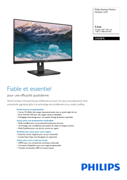 Philips 242S9JML/00 Moniteur LCD Manuel utilisateur