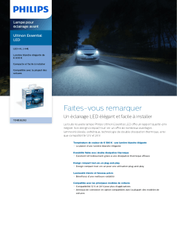 Philips 11342UE2X2 Ultinon Essential LED Lampe pour éclairage avant Manuel utilisateur