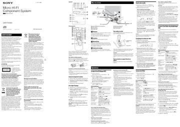 Sony CMT-FX300i Manuel utilisateur | Fixfr