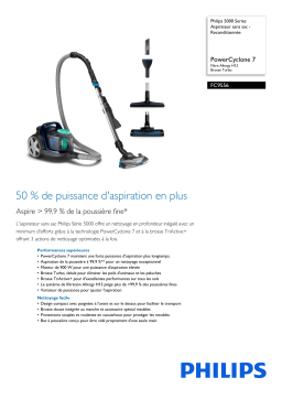 Philips FC9556/09R1 5000 Series Aspirateur sans sac - Reconditionnée Manuel utilisateur