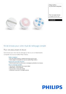 Philips SC5302/00 VisaPure Kit de brosses nettoyantes Manuel utilisateur