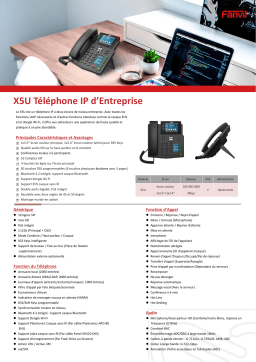 Fanvil X5U V2 Fiche technique