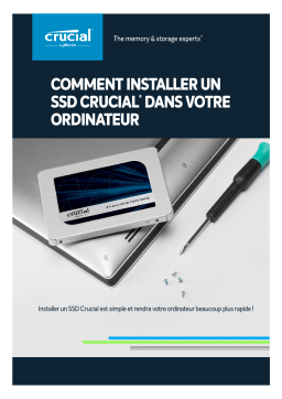 Crucial BX500 1To CT1000BX500SSD1 SSD Interne-jusqu’à 540 Mo/s Manuel utilisateur