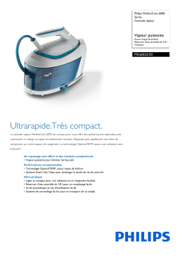 Philips PSG6022/20 PerfectCare 6000 Series Centrale vapeur Manuel utilisateur