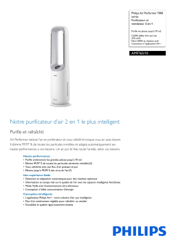 Philips AMF765/10 Air Performer 7000 series Purificateur et ventilateur 2-en-1 Manuel utilisateur