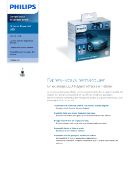 Philips 11336UE2X2 Ultinon Essential LED Lampe pour éclairage avant Manuel utilisateur