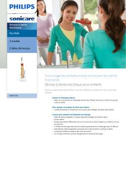 Sonicare HX6311/02 Sonicare For Kids Brosse à dents électrique Manuel utilisateur