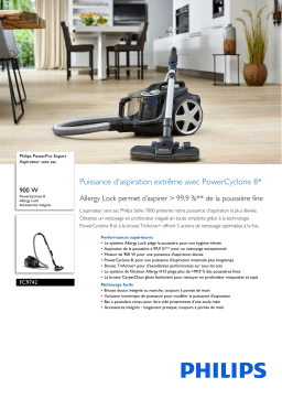 Philips FC9742/09R1 PowerPro Expert Aspirateur sans sac Manuel utilisateur