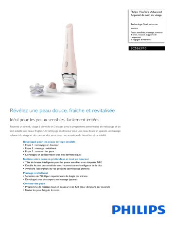 Philips SC5363/10 VisaPure Advanced Appareil de soin du visage Manuel utilisateur | Fixfr