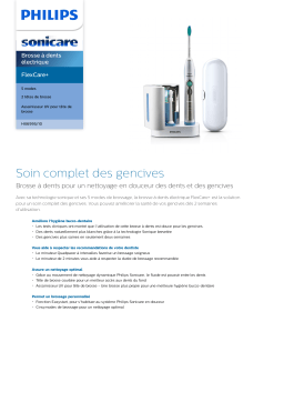 Sonicare HX6995/10 Sonicare FlexCare+ Brosse à dents électrique Manuel utilisateur