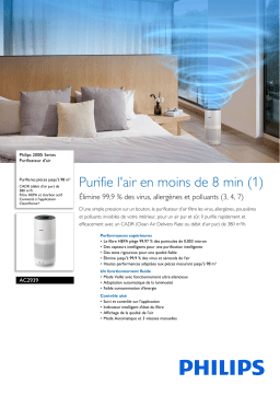 Philips AC2939/10R1 2000i Series Purificateur d'air Manuel utilisateur