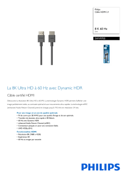 Philips SWV9702/00 Câble HDMI 2.1 Manuel utilisateur