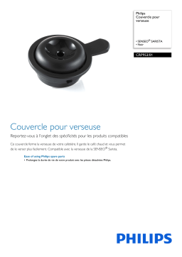 Philips CRP953/01 Couvercle pour verseuse Manuel utilisateur