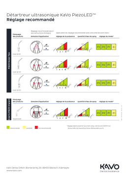 KaVo PiezoLED Manuel utilisateur