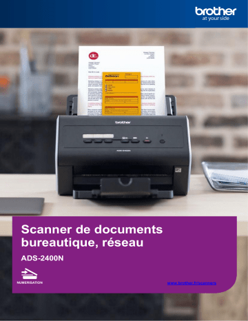 Brother ADS-2400N Scanner Bureautique Manuel utilisateur | Fixfr