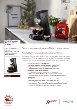 SENSEO® HD6566/50R1 SENSEO® Viva Café Machine à café à dosettes Manuel utilisateur